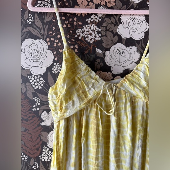 NWOT Majorelle Kiara Midi Dress in Yellow tie dye size small - Picture 5 of 5
